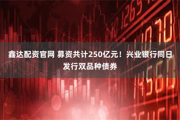 鑫达配资官网 募资共计250亿元！兴业银行同日发行双品种债券